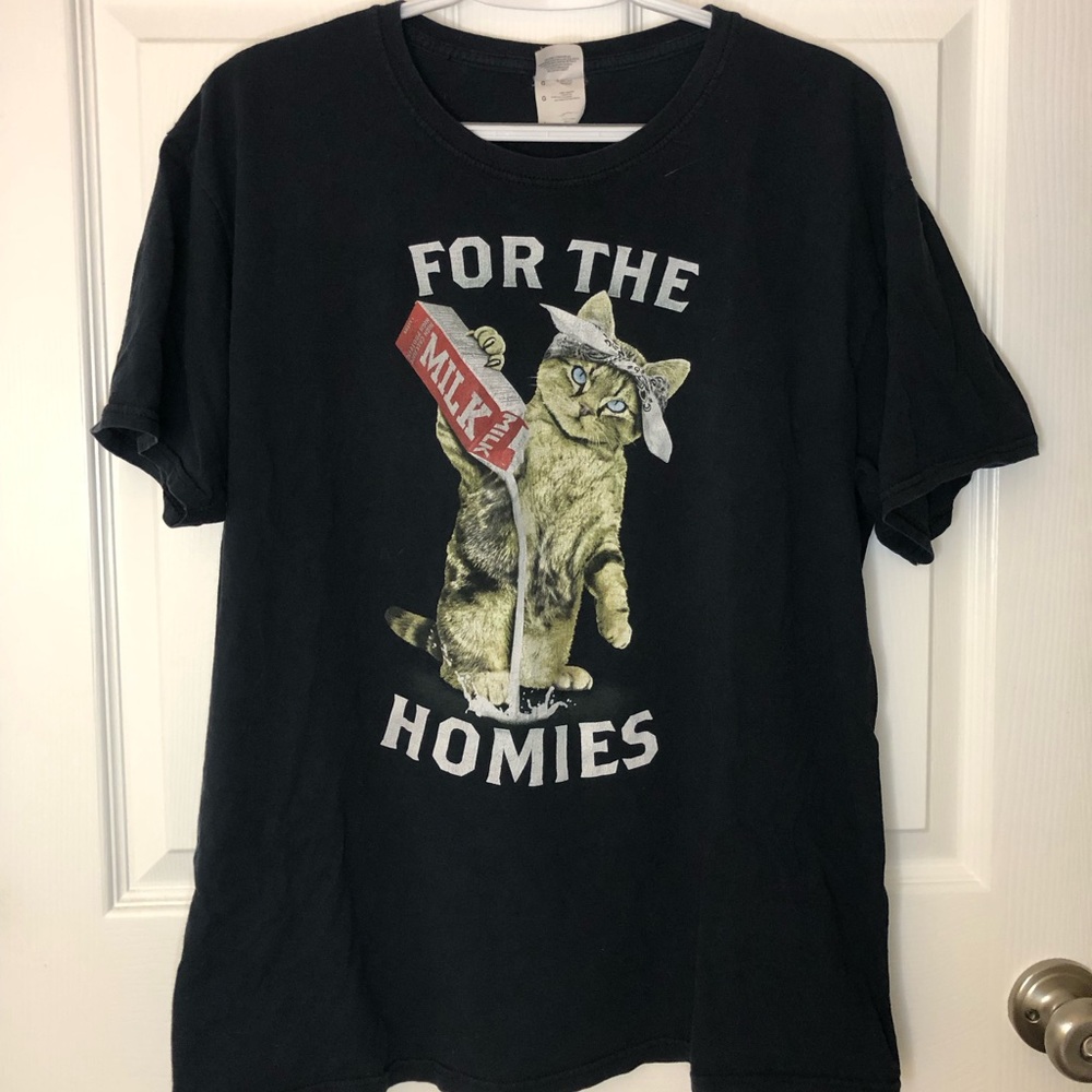 Cat Graphic T-Shirt Size Large